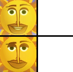 sun becomin uncanny Blank Meme Template