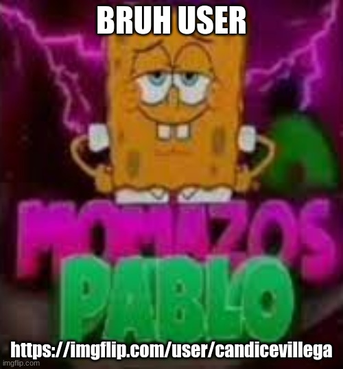 momazos pablo | BRUH USER; https://imgflip.com/user/candicevillega | image tagged in momazos pablo | made w/ Imgflip meme maker
