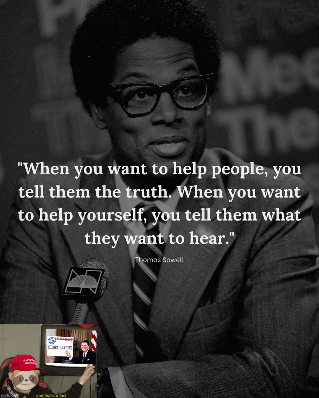 No matter the cost, Conservative Party will never stop dropping facts & logic on Leftists. #ThomasSowell #TruthBombs | image tagged in thomas sowell quote,thomas sowell,leftists,truth bombs,libtrads,lefsits | made w/ Imgflip meme maker