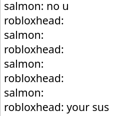 High Quality salmon-robloxhead discussion Blank Meme Template