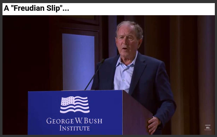 George W. Bush Had A Freudian-Slip Blank Meme Template