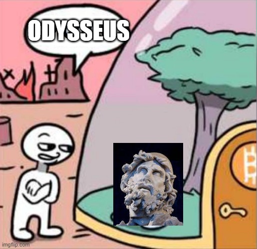 ODYSSEUS | ODYSSEUS | image tagged in amogus,greek mythology,odyssey | made w/ Imgflip meme maker