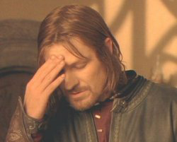 one does not simply meme but the guy is facepalming Blank Meme Template