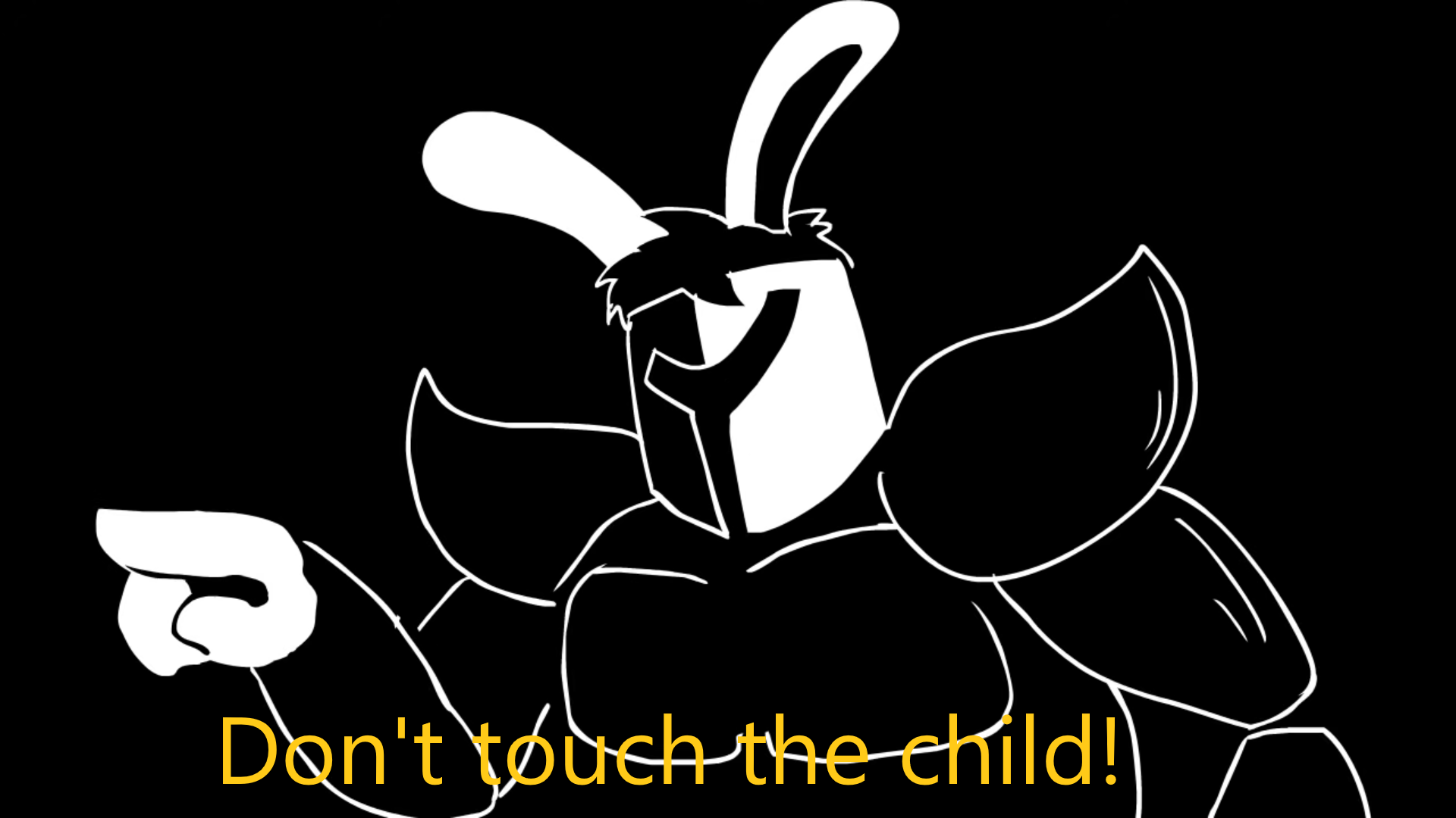 Don't touch the child Blank Meme Template