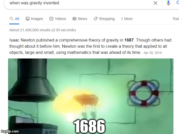 lol | 1686 | image tagged in gravity | made w/ Imgflip meme maker