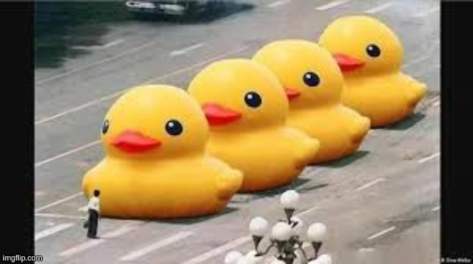 duck square incident | image tagged in china,-100 social credit | made w/ Imgflip meme maker