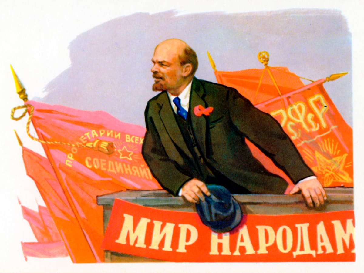 High Quality Lenin speech Blank Meme Template
