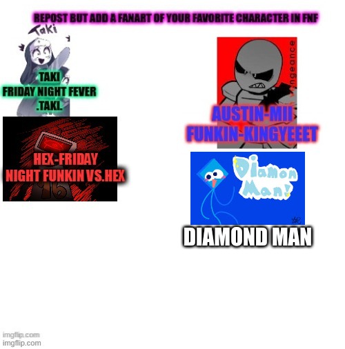 clever title intencifies | DIAMOND MAN | image tagged in fnf,memes | made w/ Imgflip meme maker