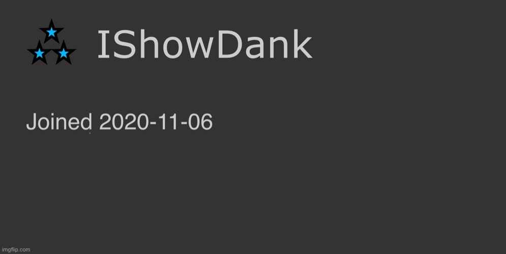 IShowDank minimalist dark mode template Blank Meme Template