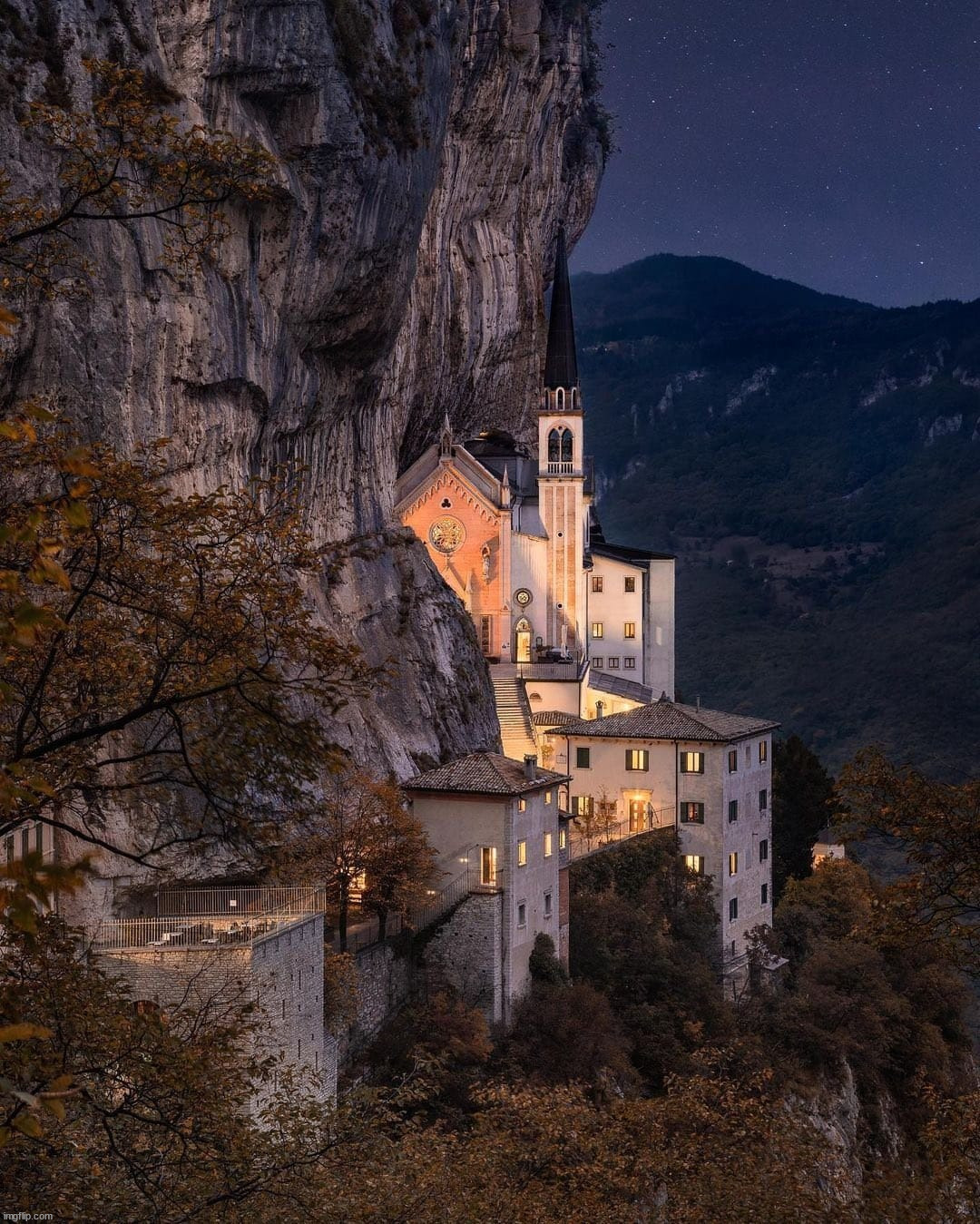 Santuario Madonna Della Corona Italia | image tagged in awesome | made w/ Imgflip meme maker