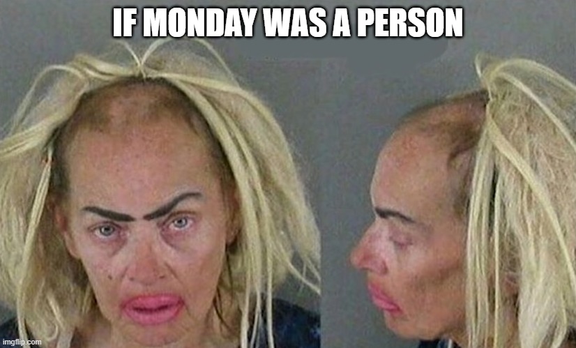 IF MONDAY WAS A PERSON | image tagged in memes | made w/ Imgflip meme maker