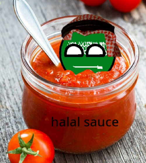 Saudi Arabia swimming in halal sauce Blank Meme Template