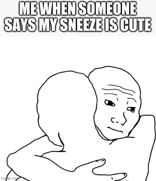 I Know That Feel Bro | ME WHEN SOMEONE SAYS MY SNEEZE IS CUTE | image tagged in memes,i know that feel bro | made w/ Imgflip meme maker