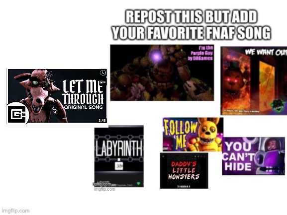 It is a masterpiece | image tagged in repost,fnaf,cg5,songs | made w/ Imgflip meme maker
