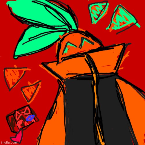 its tangerine's G L O W U P :DD | image tagged in blank white but bigger | made w/ Imgflip meme maker