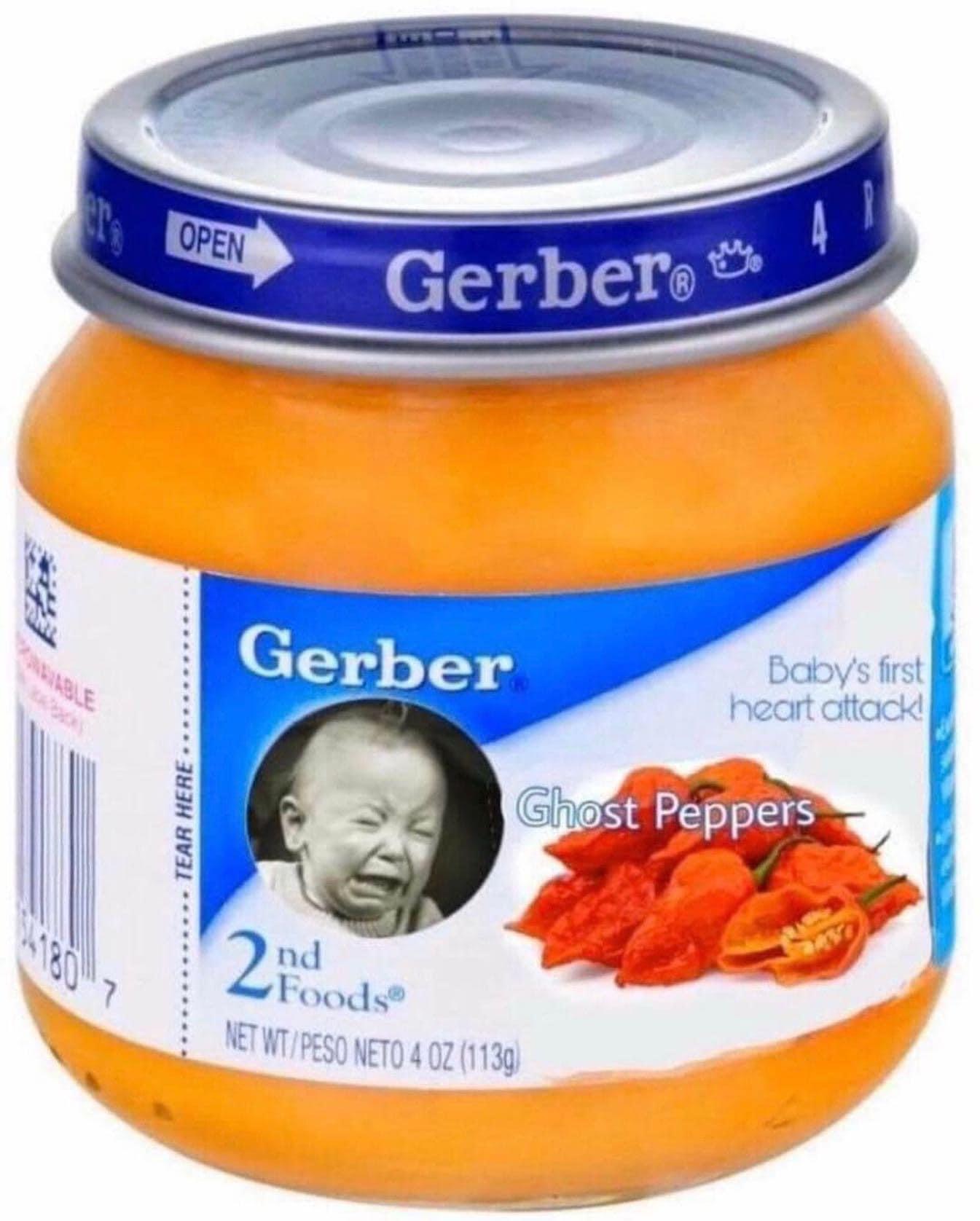 High Quality Gerber ghost peppers Blank Meme Template