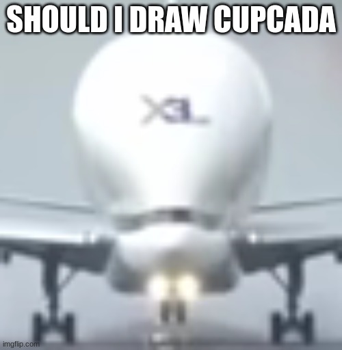 BIG BRAIN PLANE | SHOULD I DRAW CUPCADA | image tagged in big brain plane | made w/ Imgflip meme maker