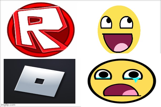 Old Roblox logo Blank Template - Imgflip