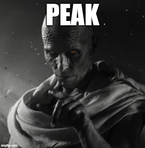 Peak Gorr the God Butcher meme | PEAK | image tagged in memes,marvel | made w/ Imgflip meme maker