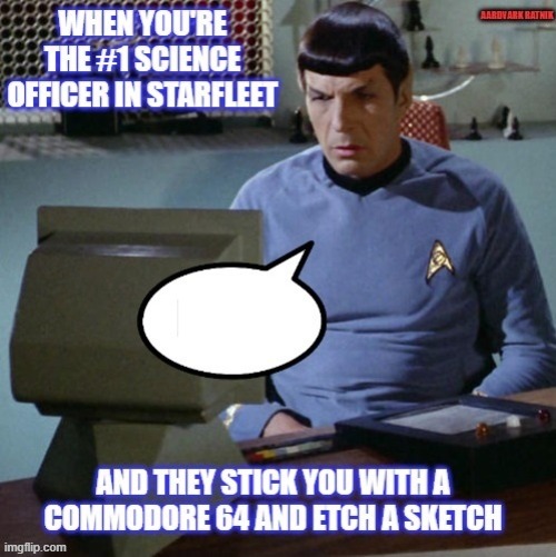 fill in Spock's bubble | image tagged in mr spock,star wars,star trek,funny memes,william shatner | made w/ Imgflip meme maker
