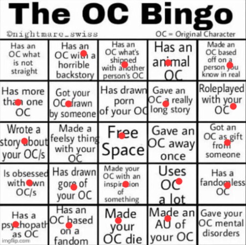 easy | image tagged in the oc bingo | made w/ Imgflip meme maker
