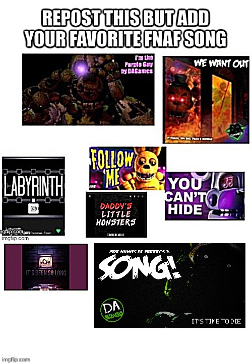 Read desc for fnaf 1 song lyrics - Imgflip