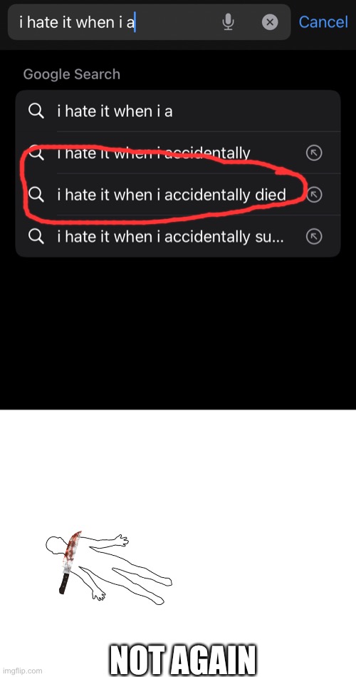 Oof | NOT AGAIN | image tagged in blank white template,i hate it when,oof,stop reading the tags | made w/ Imgflip meme maker