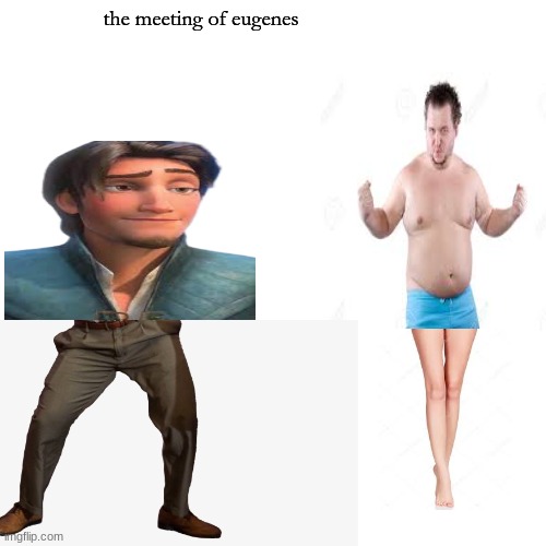 llol | the meeting of eugenes | image tagged in memes,blank transparent square | made w/ Imgflip meme maker