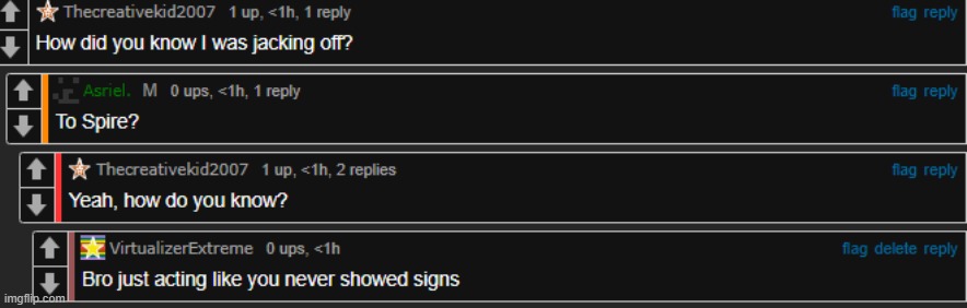 My guy really just acting like he never showed signs | made w/ Imgflip meme maker