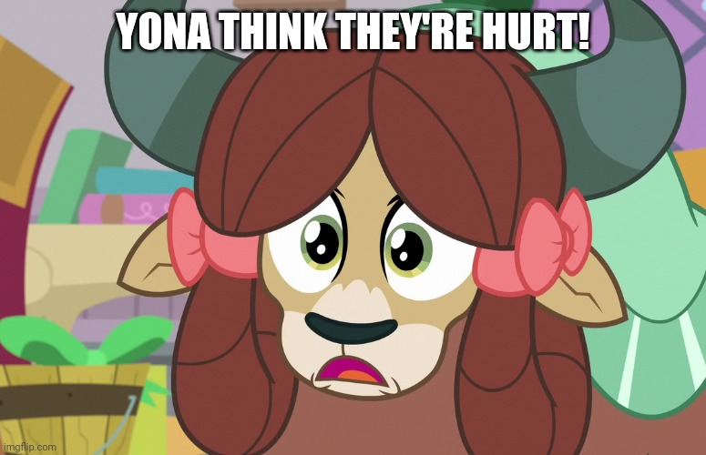 YONA THINK THEY'RE HURT! | made w/ Imgflip meme maker