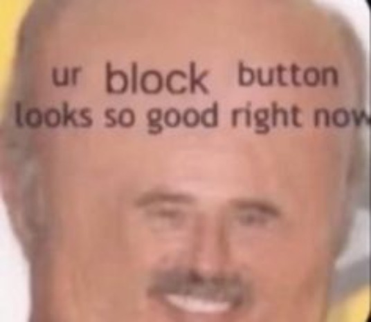 That block button looks good rn | image tagged in that block button looks good rn | made w/ Imgflip meme maker