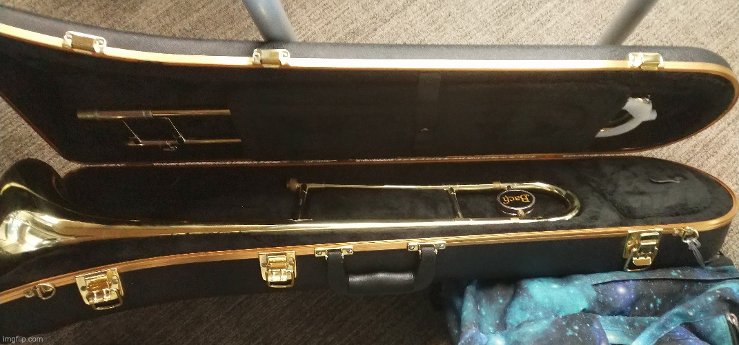 my trombone in its case | made w/ Imgflip meme maker