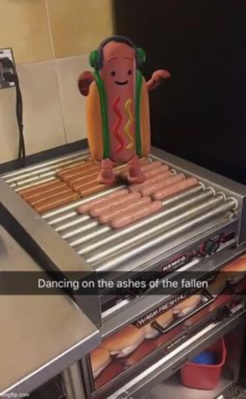 (mod note: he was forced to dance on top of his fallen soldiers so the guy can make a joke about it) | made w/ Imgflip meme maker