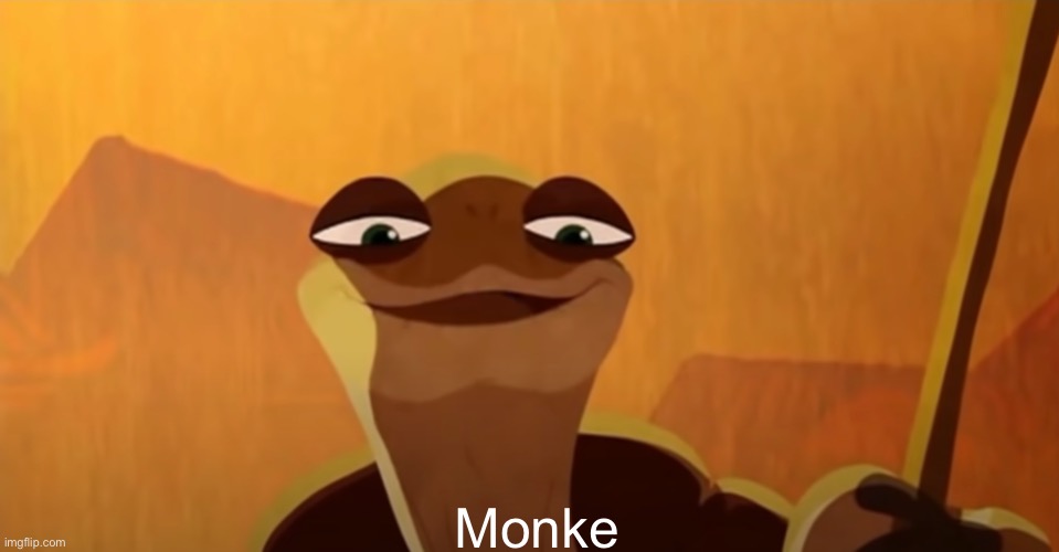 Monk | Monke | image tagged in monke kung fu panda | made w/ Imgflip meme maker