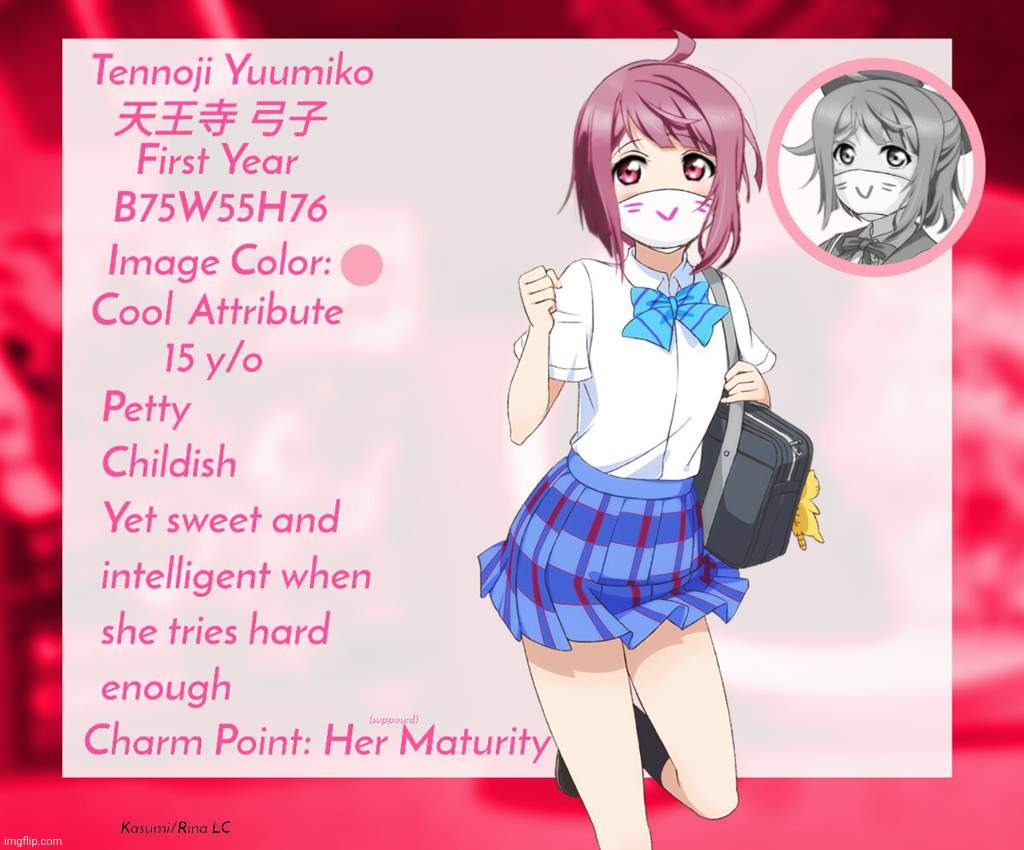 Rina's OC older sis | image tagged in love live | made w/ Imgflip meme maker