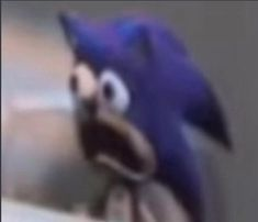 High Quality Worried Sonic Blank Meme Template