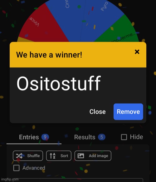 Congrats to Ositostuff for winning! | made w/ Imgflip meme maker