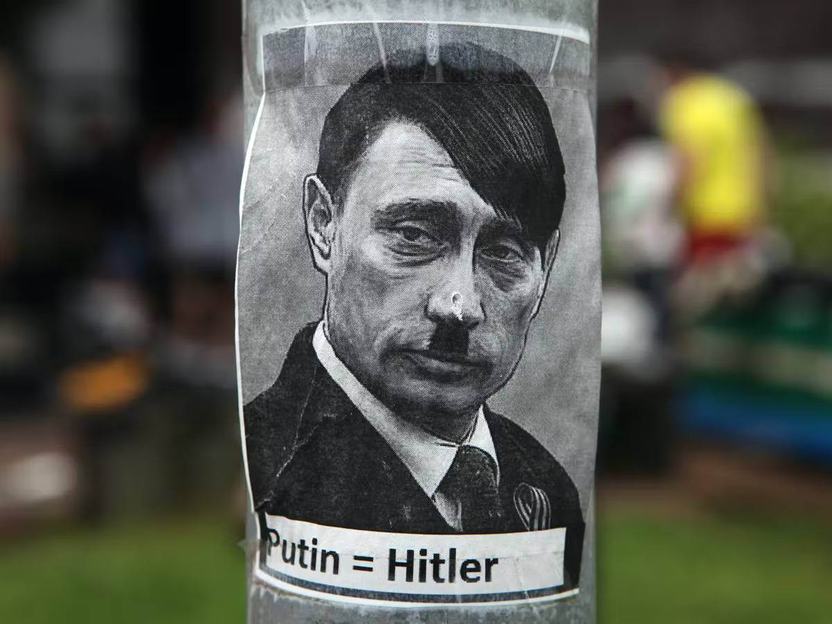 'Putin is Hitler' (Godwin's law) Blank Meme Template