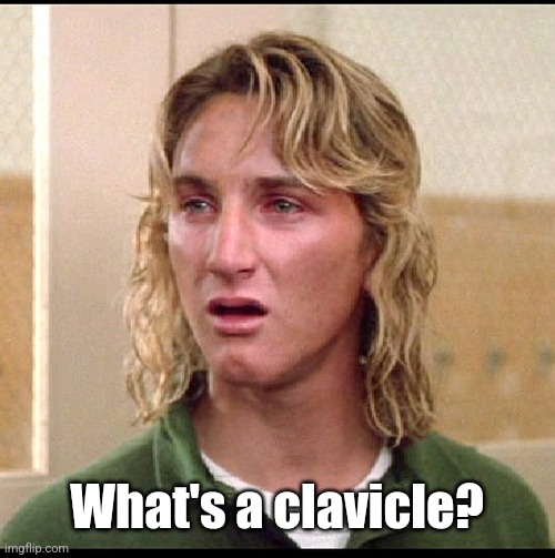 spicoli | What's a clavicle? | image tagged in spicoli | made w/ Imgflip meme maker