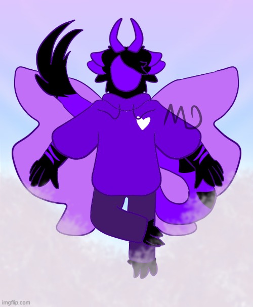 These fake wings of mine... (my art and character) | image tagged in furry,art,drawings,protogen | made w/ Imgflip meme maker