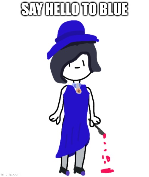 This isn't amongus, I won a raffle ok | SAY HELLO TO BLUE | made w/ Imgflip meme maker
