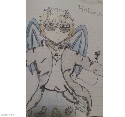 Hellspawn | image tagged in blank white template,dabihawks kid,kaitou,hellspawn | made w/ Imgflip meme maker