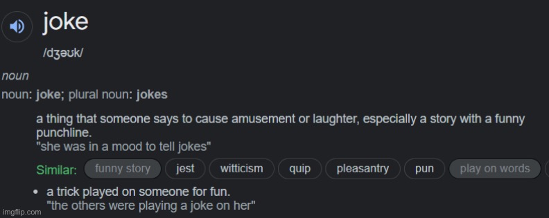 Dictionary Joke | image tagged in dictionary joke | made w/ Imgflip meme maker