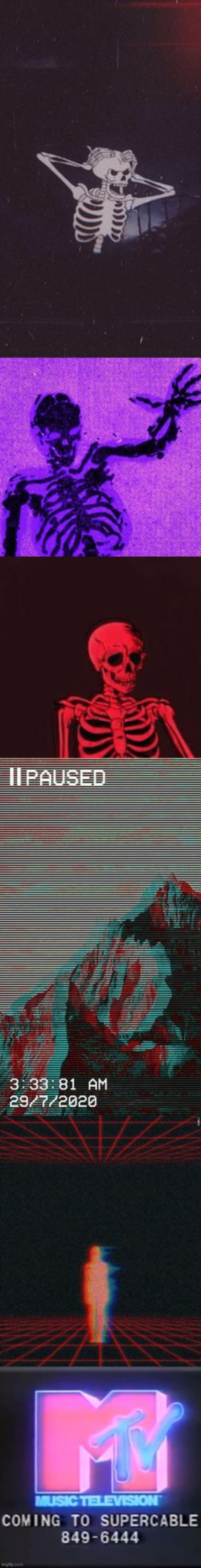 THE GLITCH AESTHETIC AND SKELETON AESTHETICS ARE MY FAVE | made w/ Imgflip meme maker