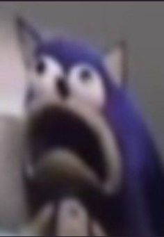 High Quality scared sonic Blank Meme Template