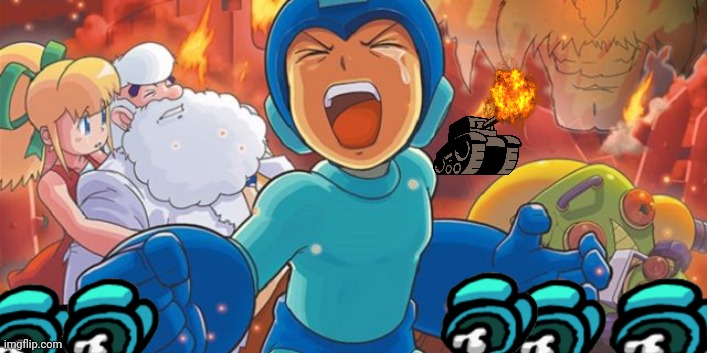 invasion | image tagged in megaman screaming and crying | made w/ Imgflip meme maker