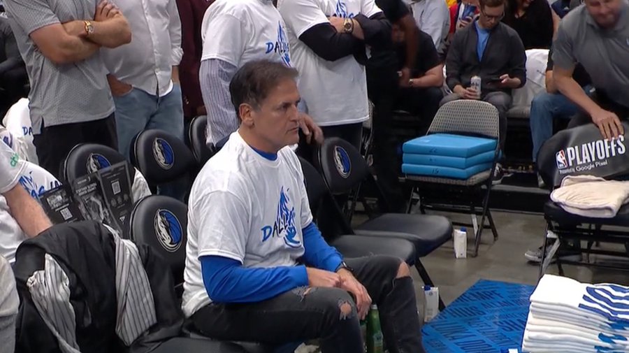 Mark Cuban at the NBA Playoffs Blank Meme Template