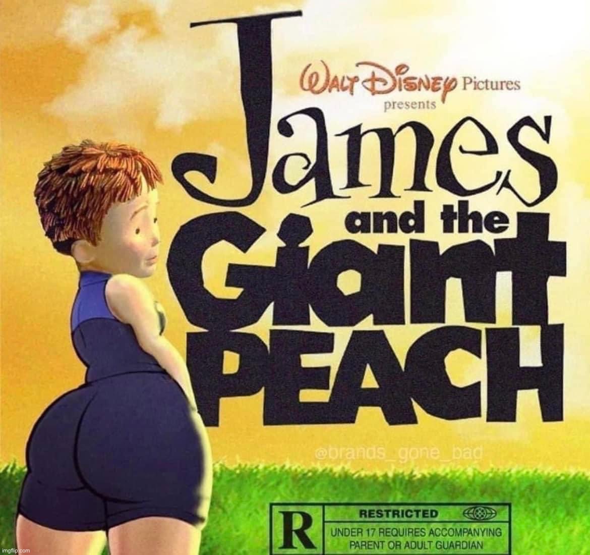 James and the giant peach thicc | image tagged in james and the giant peach thicc | made w/ Imgflip meme maker