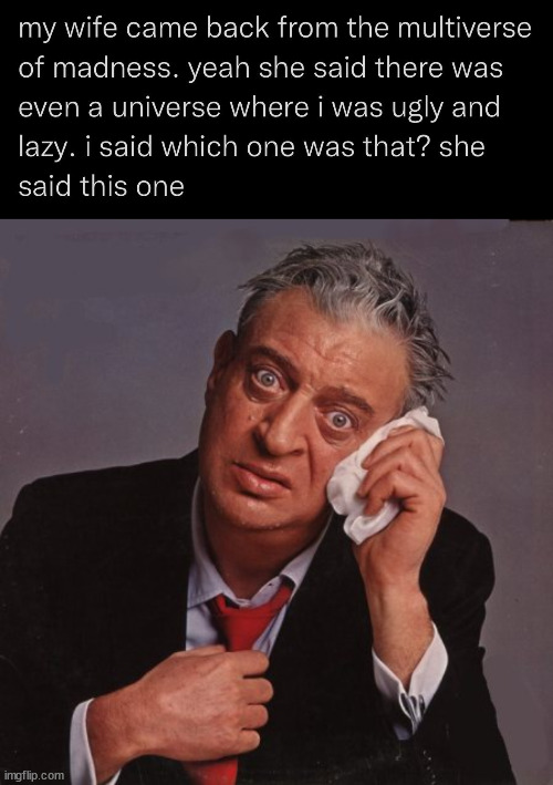 image tagged in rodney dangerfield,insult | made w/ Imgflip meme maker