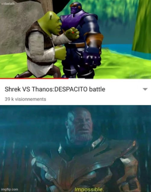 image tagged in thanos impossible | made w/ Imgflip meme maker